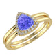 RTRA1005-Holly -Trillion Tanzanite Ring