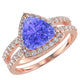 RTRA1005-Holly -Trillion Tanzanite Ring