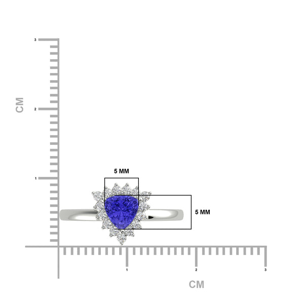 RTRA1006-Sierra -Trillion Tanzanite Ring