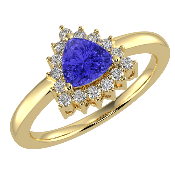 RTRA1006-Sierra -Trillion Tanzanite Ring