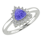RTRA1006-Sierra -Trillion Tanzanite Ring
