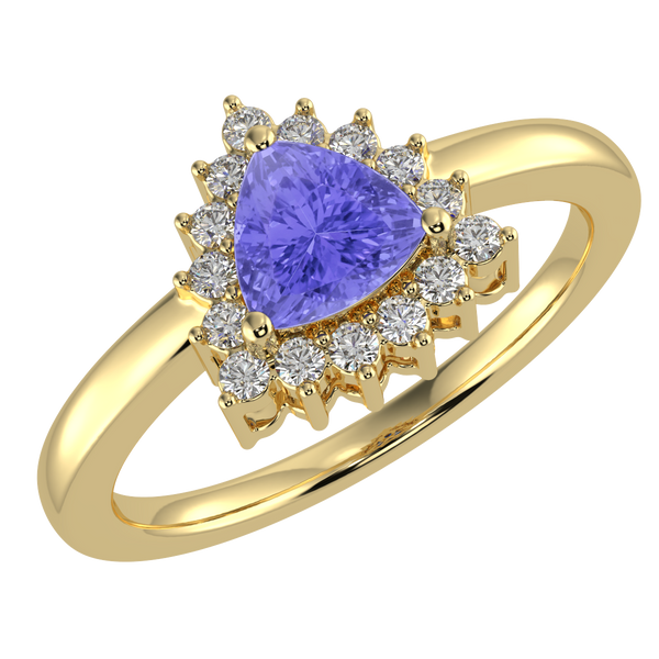 RTRA1006-Sierra -Trillion Tanzanite Ring