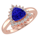 RTRA1006-Sierra -Trillion Tanzanite Ring