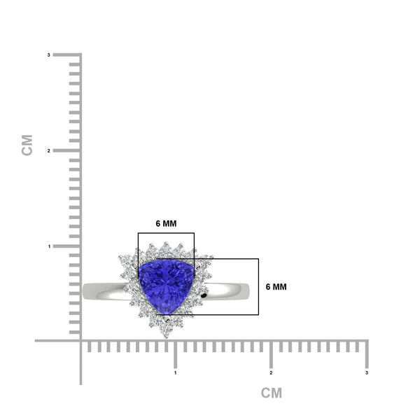 RTRA1006-Sierra -Trillion Tanzanite Ring