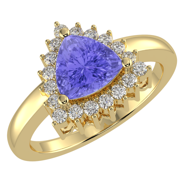 RTRA1006-Sierra -Trillion Tanzanite Ring