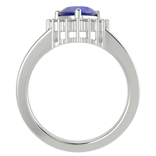 RTRA1006-Sierra -Trillion Tanzanite Ring