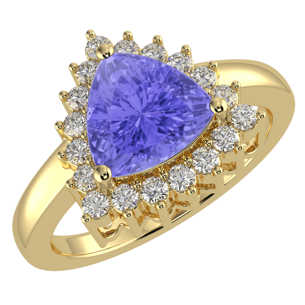 RTRA1006-Sierra -Trillion Tanzanite Ring