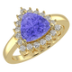 RTRA1006-Sierra -Trillion Tanzanite Ring