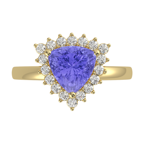 RTRA1006-Sierra -Trillion Tanzanite Ring