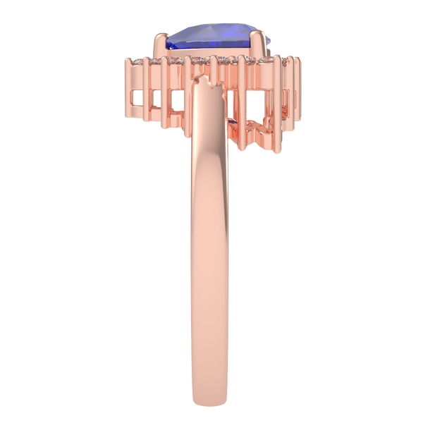RTRA1006-Sierra -Trillion Tanzanite Ring