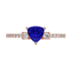 RTRA1007-Susan - Trillion Tanzanite Ring