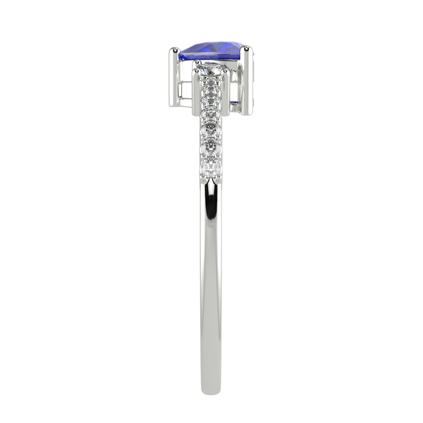 RTRA1007-Susan - Trillion Tanzanite Ring