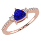 RTRA1007-Susan - Trillion Tanzanite Ring