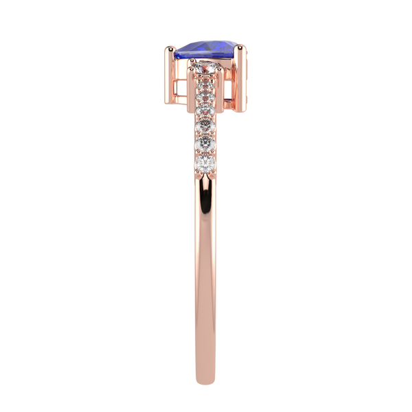 RTRA1007-Susan - Trillion Tanzanite Ring