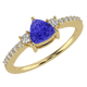RTRA1007-Susan - Trillion Tanzanite Ring