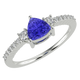 RTRA1007-Susan - Trillion Tanzanite Ring