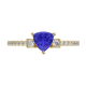 RTRA1007-Susan - Trillion Tanzanite Ring