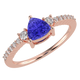 RTRA1007-Susan - Trillion Tanzanite Ring