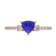 RTRA1007-Susan - Trillion Tanzanite Ring