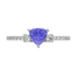 RTRA1007-Susan - Trillion Tanzanite Ring