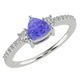 RTRA1007-Susan - Trillion Tanzanite Ring