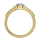 RTRA1007-Susan - Trillion Tanzanite Ring
