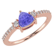 RTRA1007-Susan - Trillion Tanzanite Ring