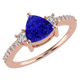 RTRA1007-Susan - Trillion Tanzanite Ring