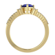 RTRA1007-Susan - Trillion Tanzanite Ring