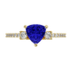 RTRA1007-Susan - Trillion Tanzanite Ring