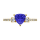 RTRA1007-Susan - Trillion Tanzanite Ring