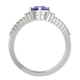 RTRA1007-Susan - Trillion Tanzanite Ring