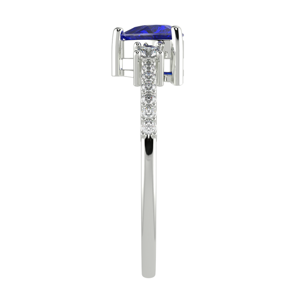 RTRA1007-Susan - Trillion Tanzanite Ring
