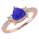 RTRA1007-Susan - Trillion Tanzanite Ring