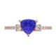 RTRA1007-Susan - Trillion Tanzanite Ring