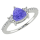 RTRA1007-Susan - Trillion Tanzanite Ring