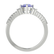 RTRA1007-Susan - Trillion Tanzanite Ring