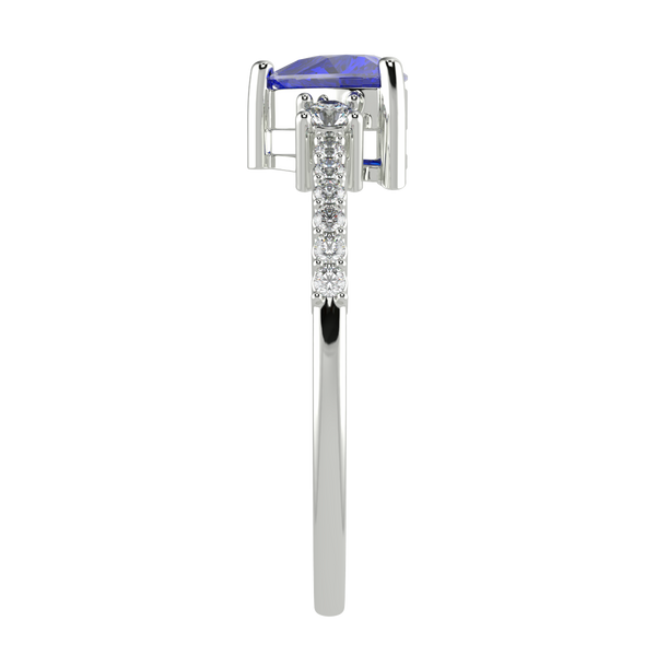 RTRA1007-Susan - Trillion Tanzanite Ring