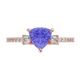 RTRA1007-Susan - Trillion Tanzanite Ring