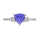 RTRA1007-Susan - Trillion Tanzanite Ring