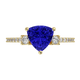 RTRA1007-Susan - Trillion Tanzanite Ring