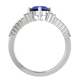 RTRA1007-Susan - Trillion Tanzanite Ring