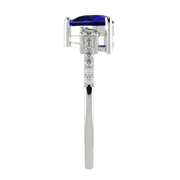 RTRA1007-Susan - Trillion Tanzanite Ring