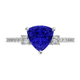 RTRA1007-Susan - Trillion Tanzanite Ring