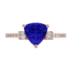 RTRA1007-Susan - Trillion Tanzanite Ring