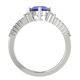 RTRA1007-Susan - Trillion Tanzanite Ring