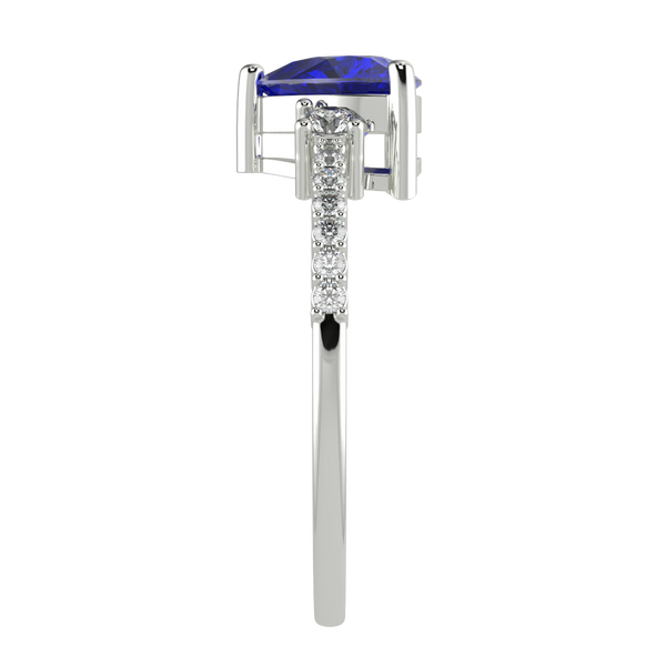 RTRA1007-Susan - Trillion Tanzanite Ring