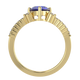 RTRA1007-Susan - Trillion Tanzanite Ring