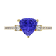 RTRA1007-Susan - Trillion Tanzanite Ring