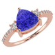 RTRA1007-Susan - Trillion Tanzanite Ring